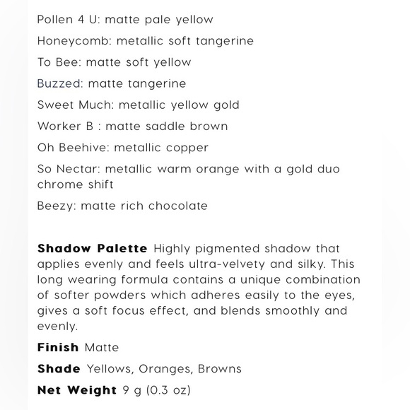 🆕🐝 COLOURPOP “WANNA BEE” PRESSED POWDER EYESHADOW PALETTE. BRAND NEW IN BOX! - Picture 4 of 7